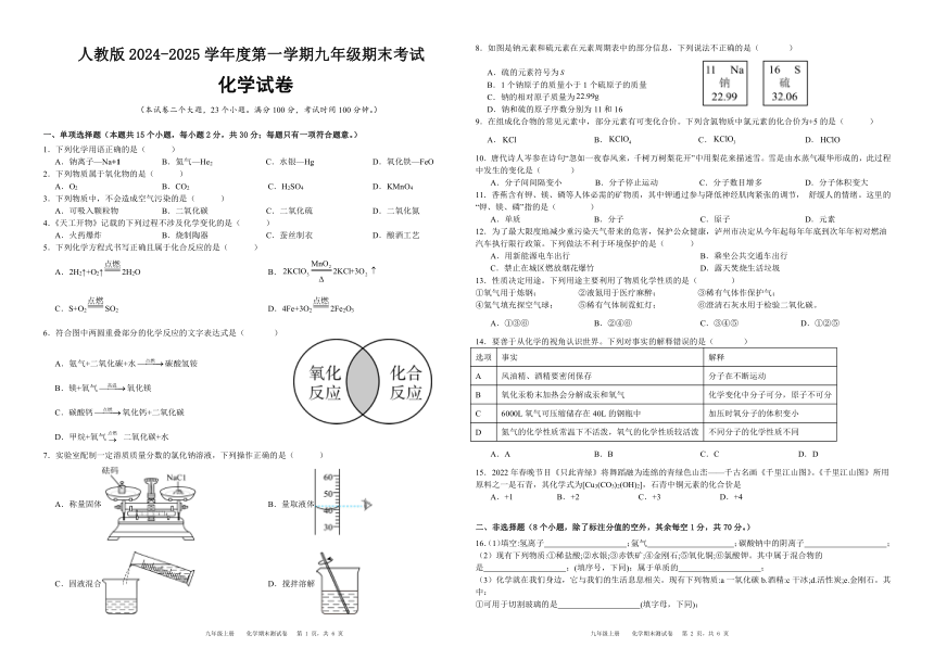 初中化学