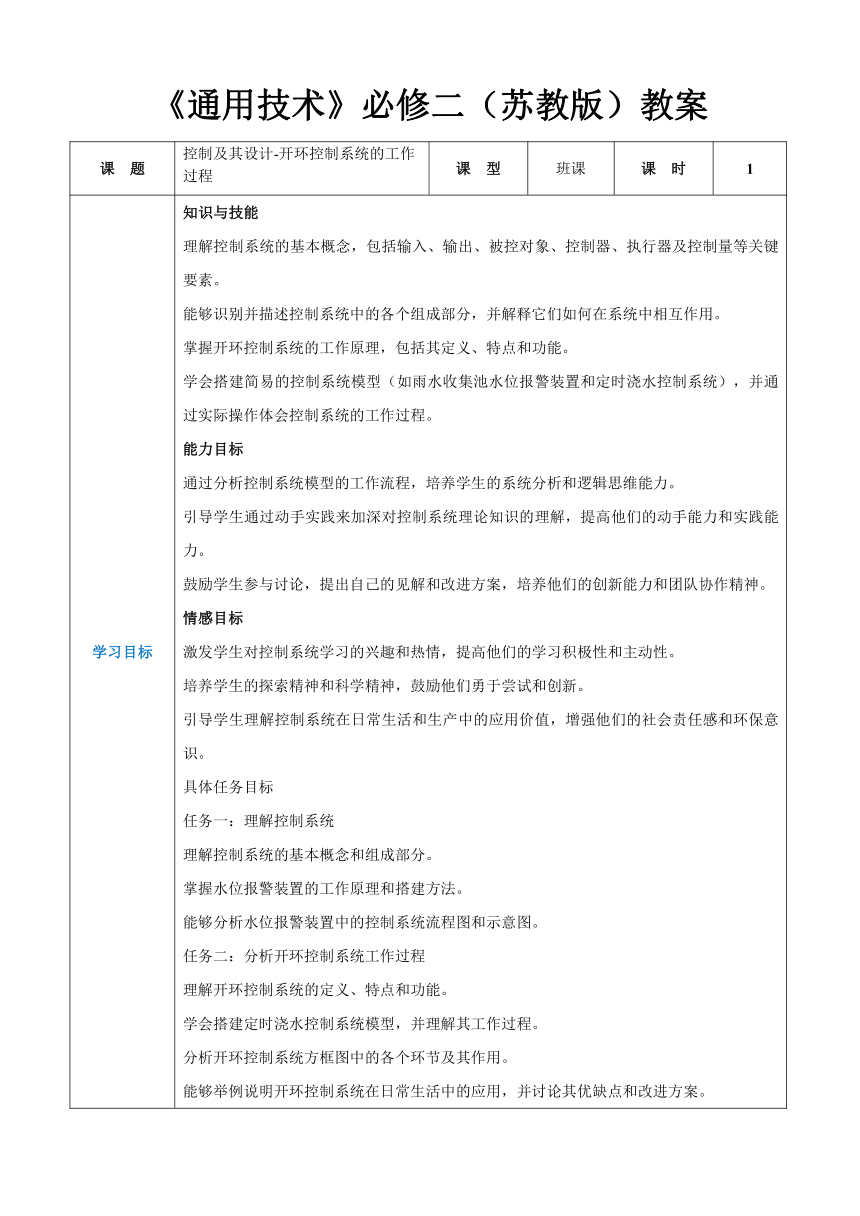 高中通用技术