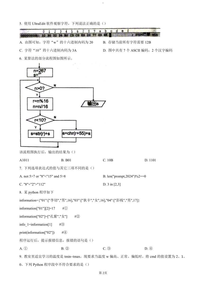 高中信息技术